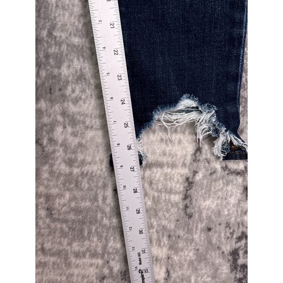 L'AGENCE Jeans 24 Womens High Line Skinny Distressed Destroyed Denim - Picture 5 of 7